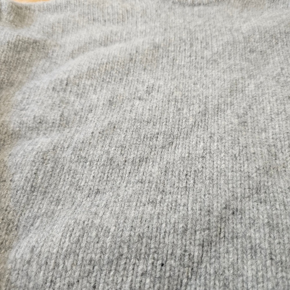 Theory Sweater Women Petite P Small Grey Wool Mock Neck Minimalist Quiet Luxury - Picture 8 of 12